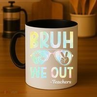 Funny Bruh We Out Teachers End Of School Year Teacher Coffee Mug thumb 4