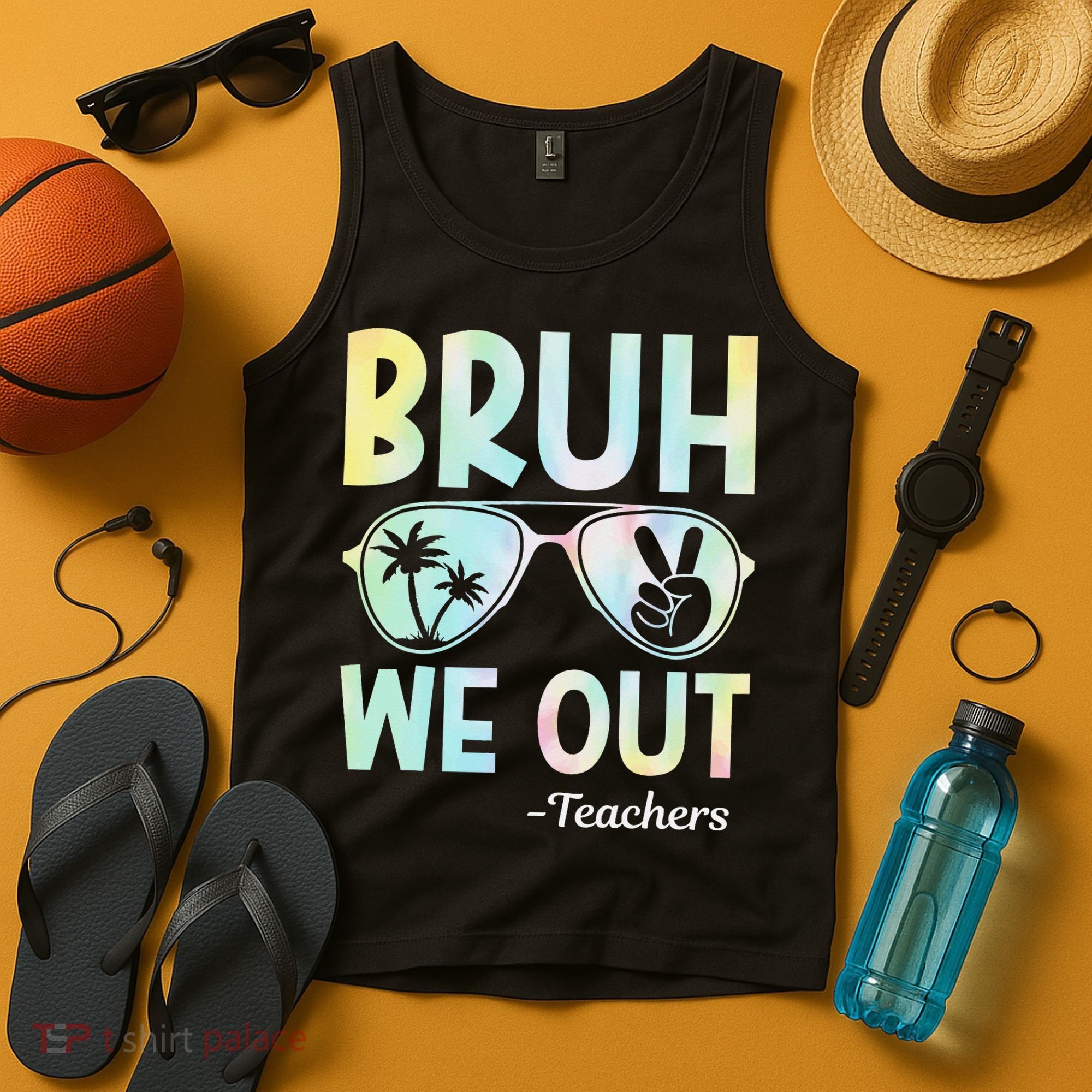 Funny Bruh We Out Teachers End Of School Year Teacher Tank Top