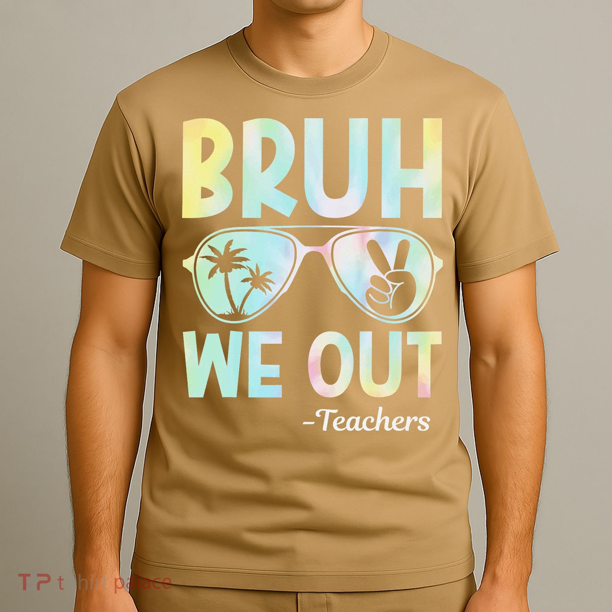Funny Bruh We Out Teachers End Of School Year Teacher T-Shirt