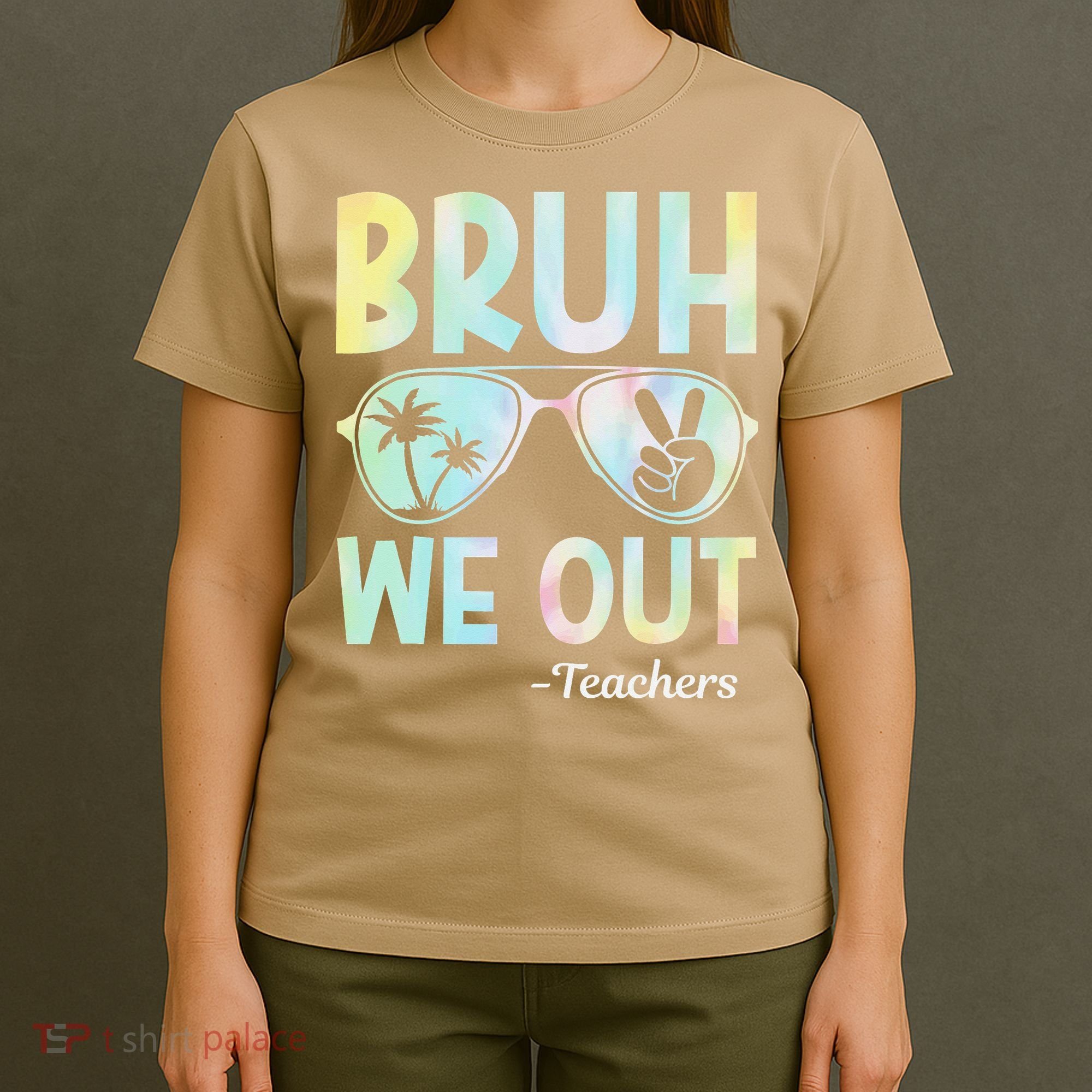 Funny Bruh We Out Teachers End Of School Year Teacher T-Shirt