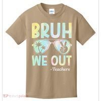Funny Bruh We Out Teachers End Of School Year Teacher Kids T-Shirt thumb 0