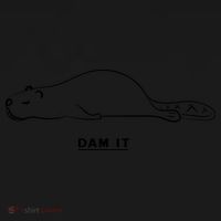 Funny Beaver Wildlife Pun Dam It Coaster thumb 2