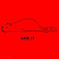 Funny Beaver Wildlife Pun Dam It Santa Hat thumb 1