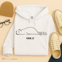Funny Beaver Wildlife Pun Dam It Hoodie thumb 4