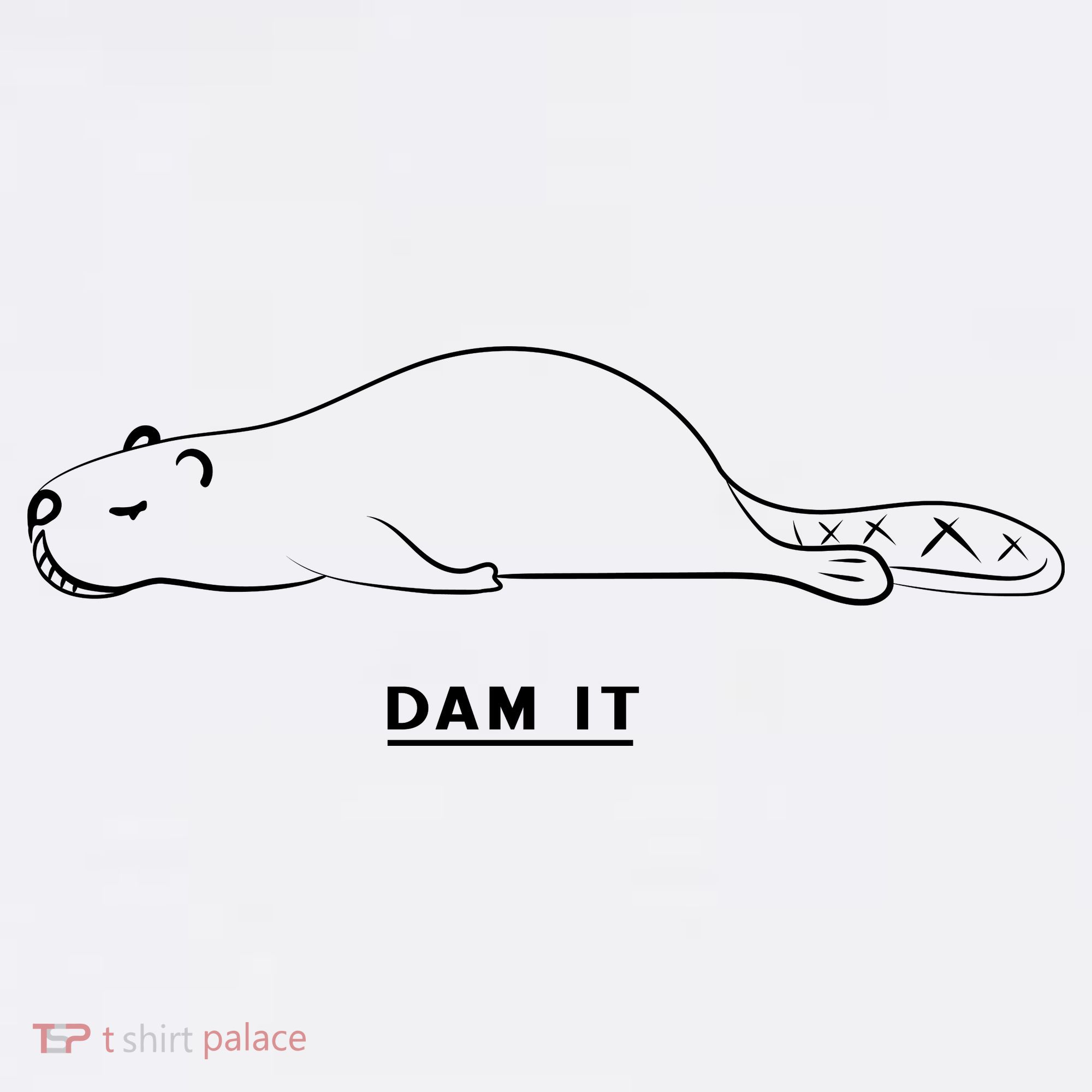 Funny Beaver Wildlife Pun Dam It Sweatshirt