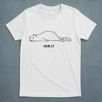 Funny Beaver Wildlife Pun Dam It T-Shirt thumb 5