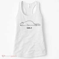 Funny Beaver Wildlife Pun Dam It Women's Tank Top thumb 0