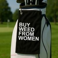 Funny Buy Weed From Women Apparel Golf Towel thumb 2
