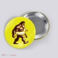 Funny Bigfoot Wearing Duck Floater Button thumb 0