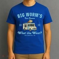 Funny Big Worm's Ice Cream Truck Gift What Chu Want Gift T-Shirt thumb 3