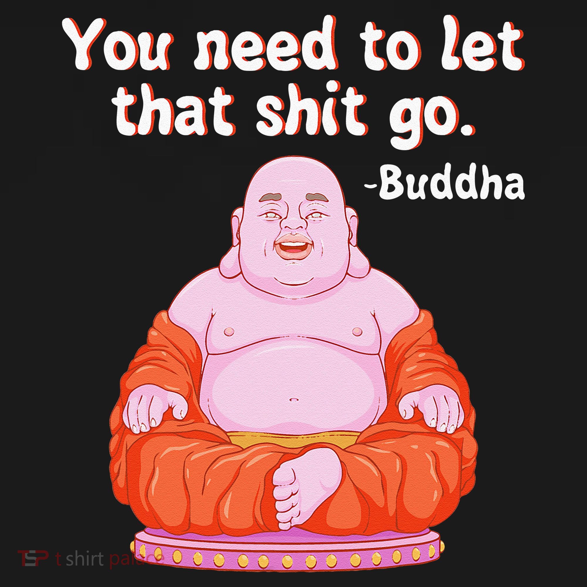 Fat Buddha You Need To Let That Shit Go Apron