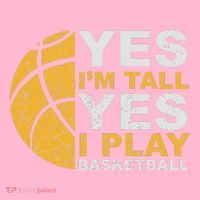 Funny Basketball Yes IM Tall Basketball Player Gift Coaster thumb 2