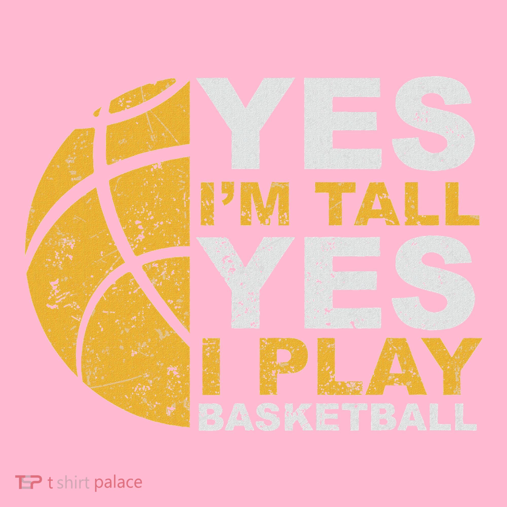 Funny Basketball Yes IM Tall Basketball Player Gift Coaster
