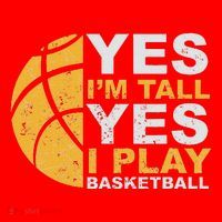 Funny Basketball Yes IM Tall Basketball Player Gift Santa Hat thumb 1