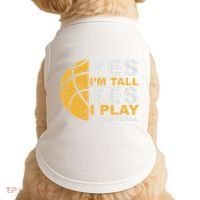 Funny Basketball Yes IM Tall Basketball Player Gift Doggie Tank thumb 0