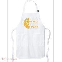 Funny Basketball Yes IM Tall Basketball Player Gift Apron thumb 0