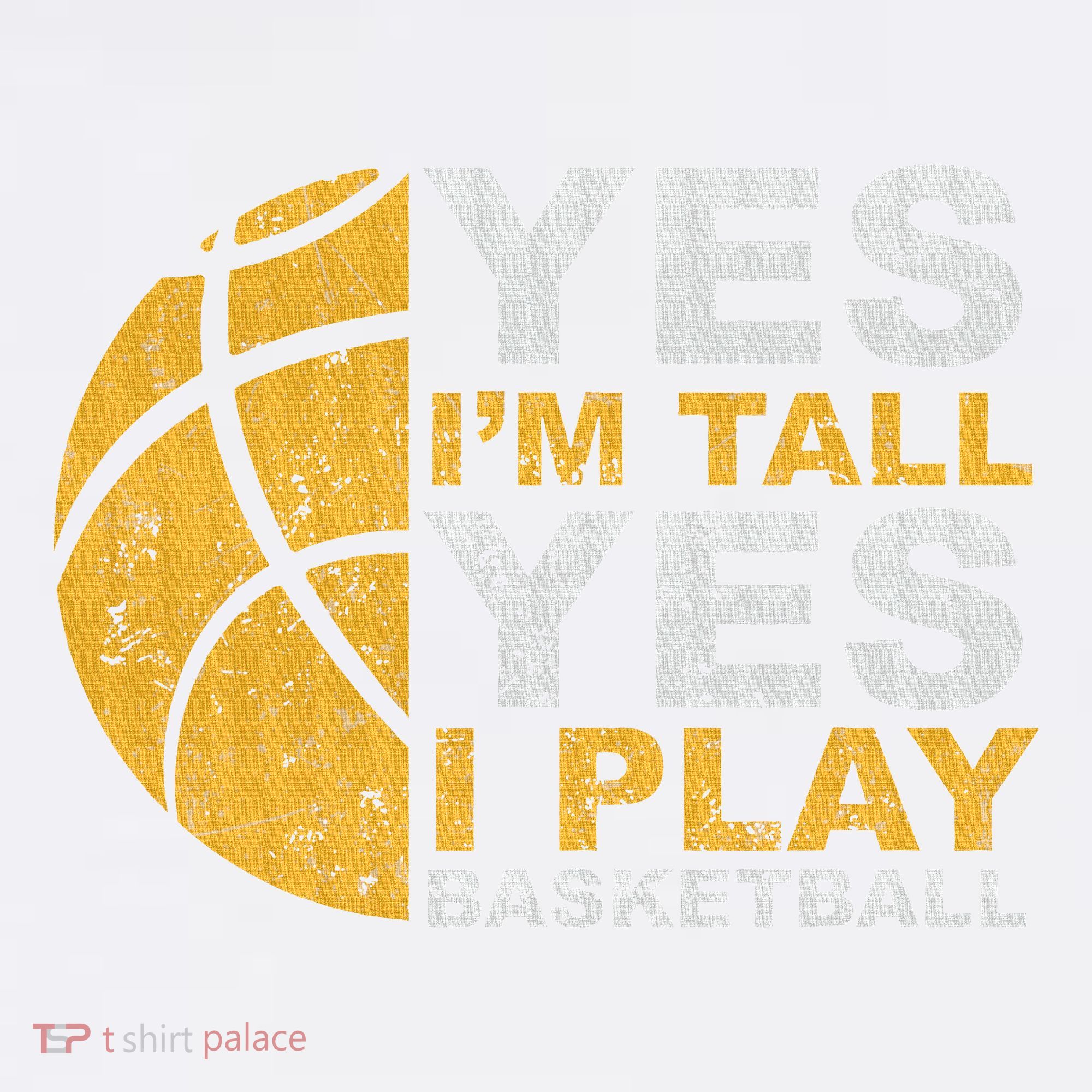 Funny Basketball Yes IM Tall Basketball Player Gift Apron