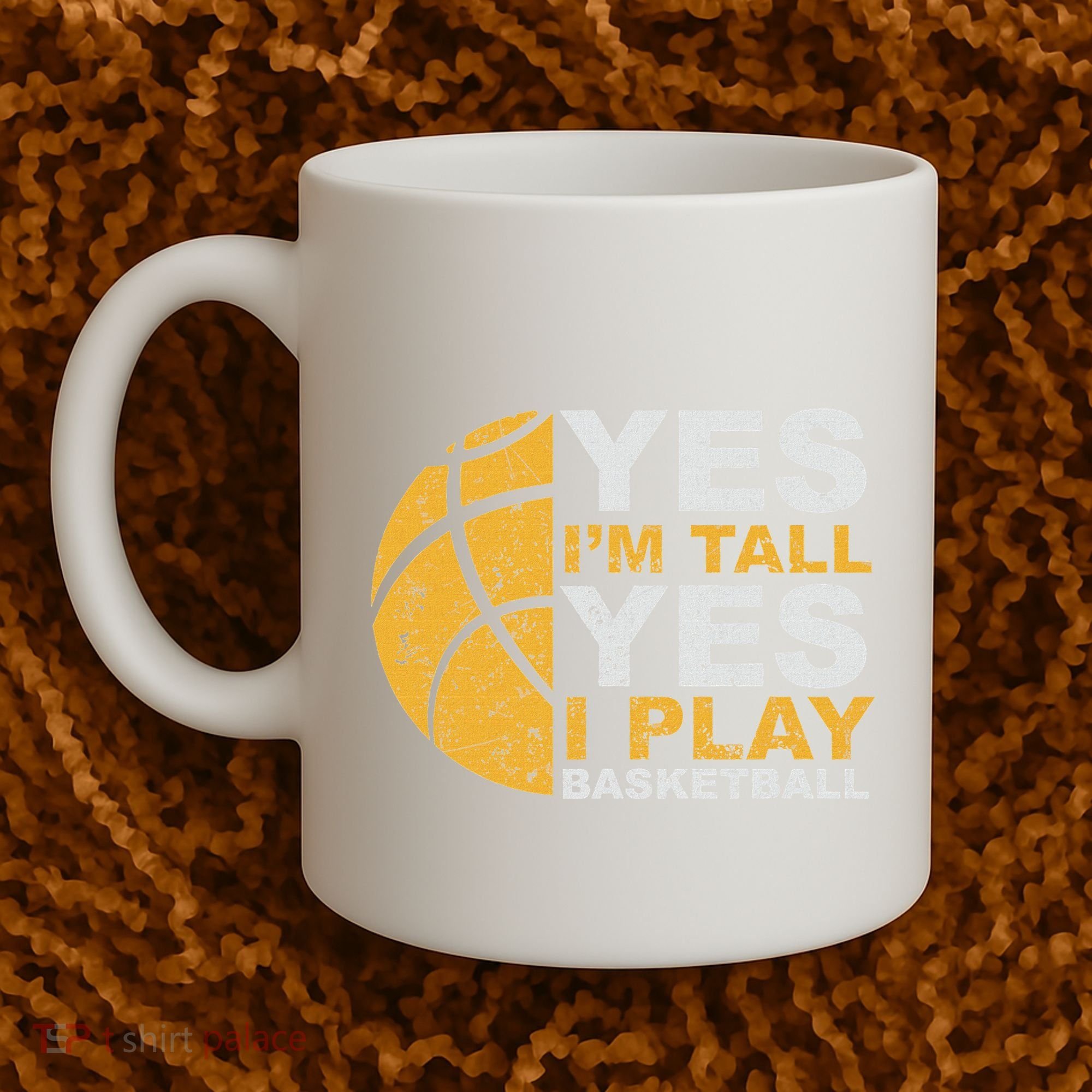 Funny Basketball Yes IM Tall Basketball Player Gift Coffee Mug