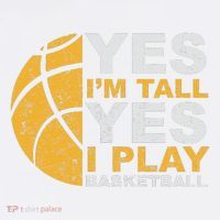 Funny Basketball Yes IM Tall Basketball Player Gift Women's Hoodie thumb 2
