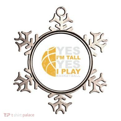 Funny Basketball Yes IM Tall Basketball Player Gift Ornament