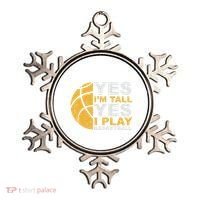 Funny Basketball Yes IM Tall Basketball Player Gift Ornament thumb 0