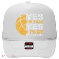 Funny Basketball Yes IM Tall Basketball Player Gift Hat thumb 0