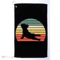 French Bulldog Yoga Funny Frenchie Golf Towel thumb 0