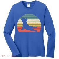 French Bulldog Yoga Funny Frenchie Women's Long Sleeve Shirt thumb 0