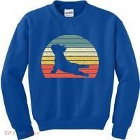 French Bulldog Yoga Funny Frenchie Kids Sweatshirt thumb 0