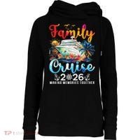 Family Cruise 2026 Making Memories Together Womens Funnel Neck Pullover Hood thumb 0