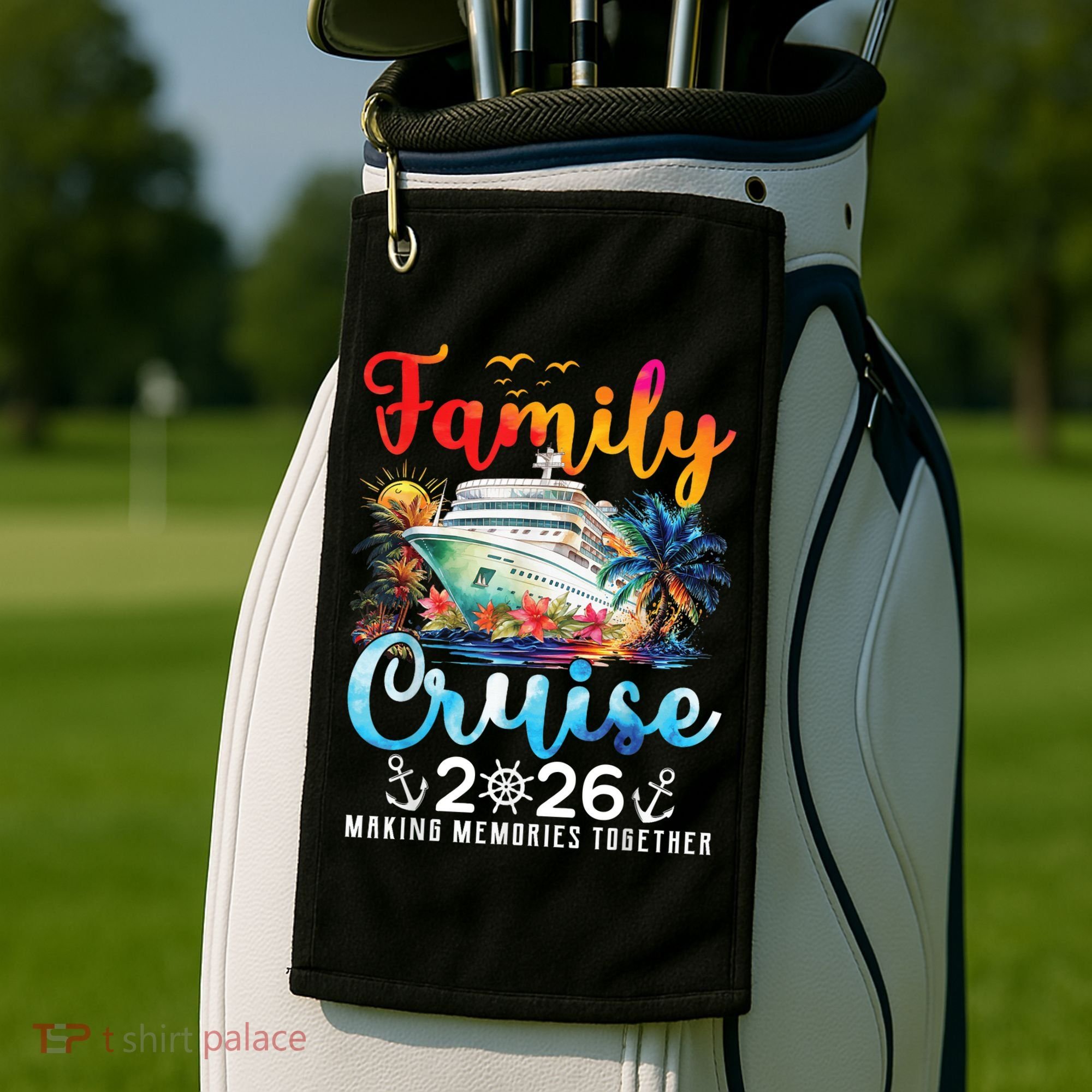 Family Cruise 2026 Making Memories Together Golf Towel