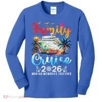Family Cruise 2026 Making Memories Together Kids Long Sleeve Shirt thumb 0