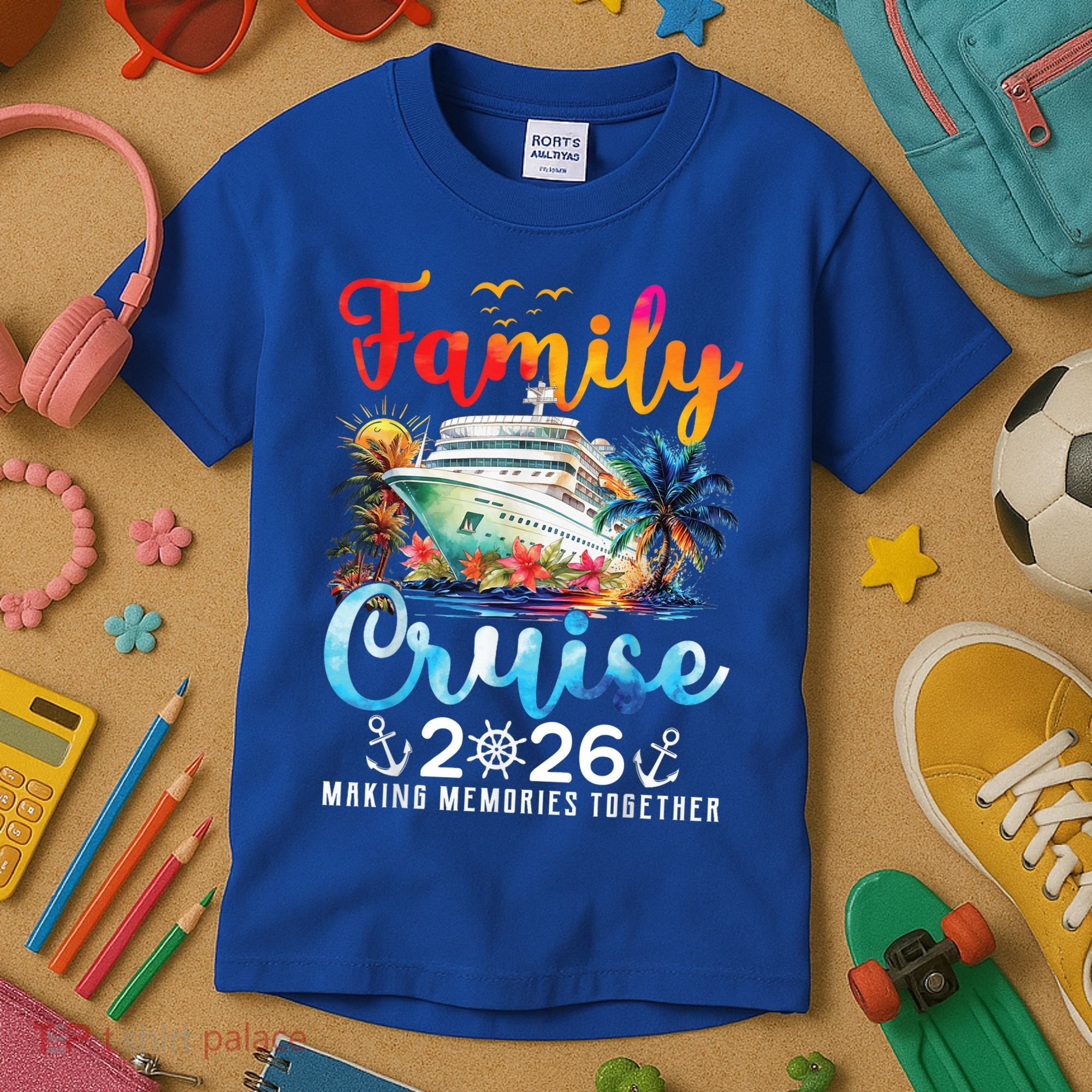 Family Cruise 2026 Making Memories Together Kids T-Shirt