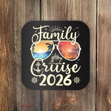 Family Cruise 2026 Vacation Coaster