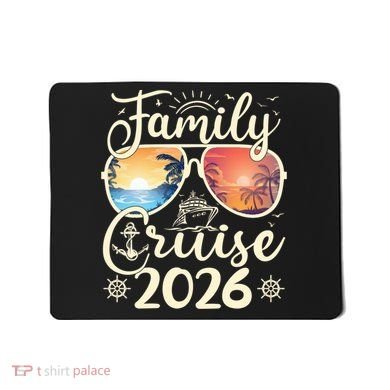 Family Cruise 2026 Vacation Mousepad