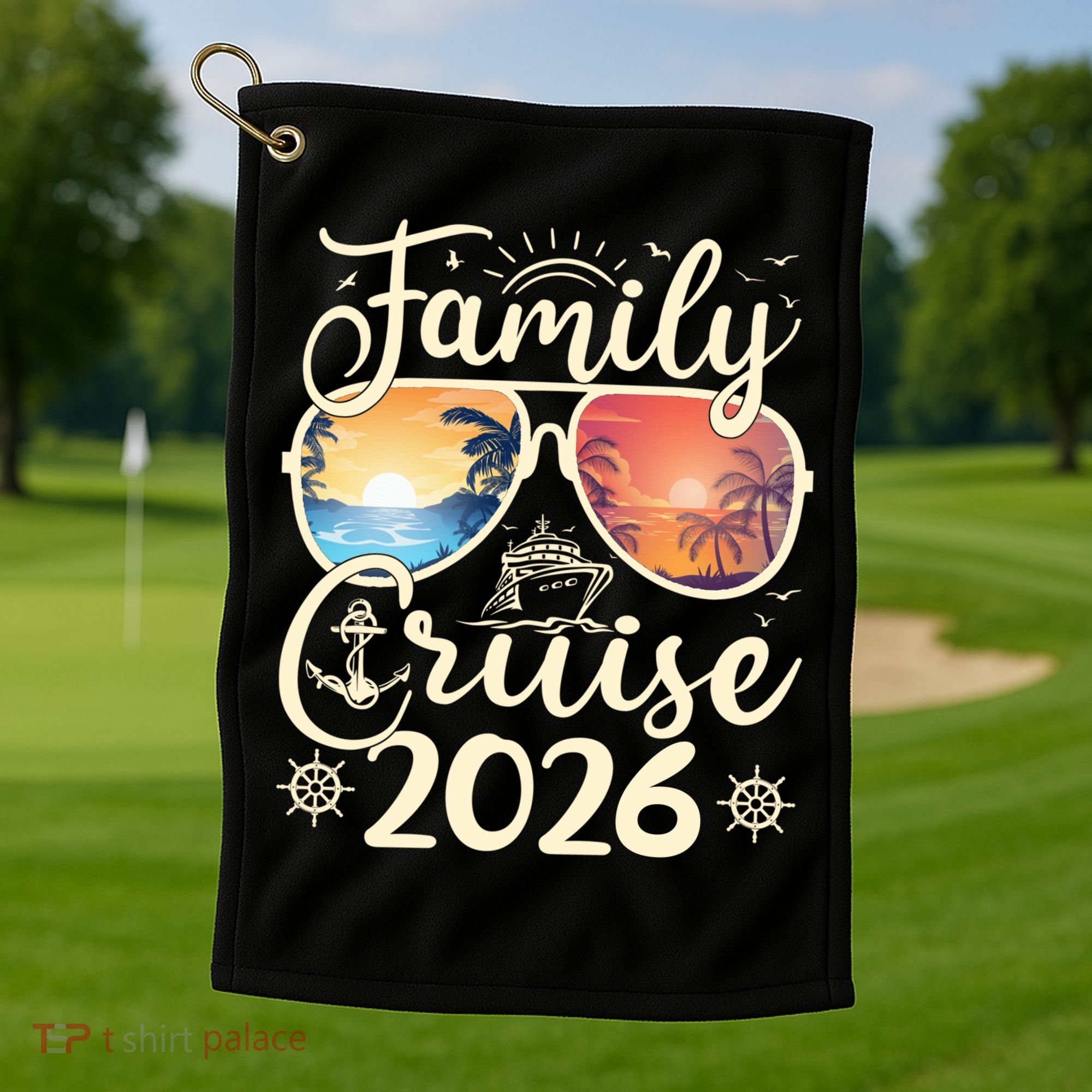 Family Cruise 2026 Vacation Golf Towel