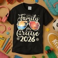 Family Cruise 2026 Vacation Kids T-Shirt thumb 3
