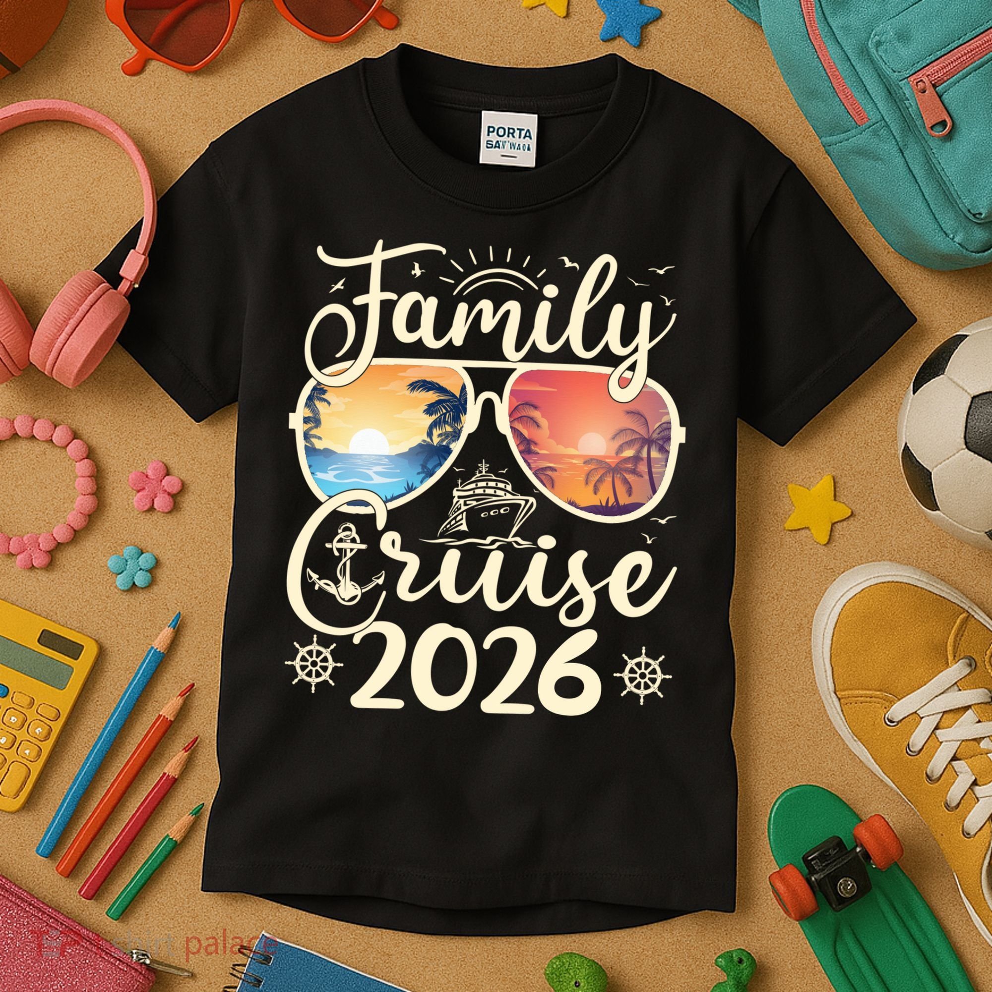 Family Cruise 2026 Vacation Kids T-Shirt