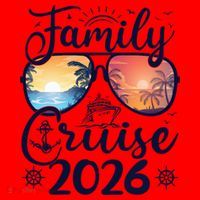 Family Cruise 2026 Vacation Santa Hat thumb 1