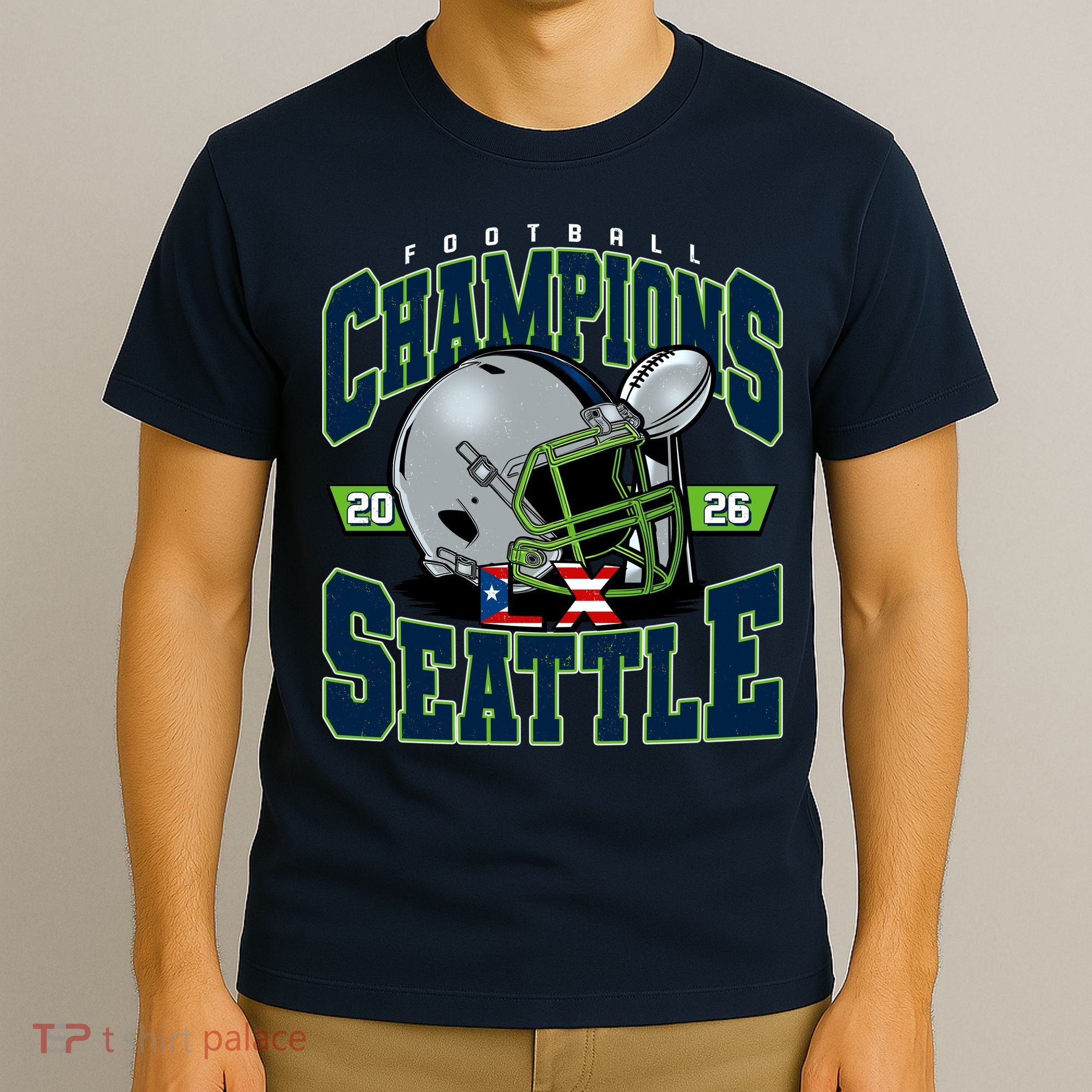 Football Champions 2026 Seattle Football T-Shirt