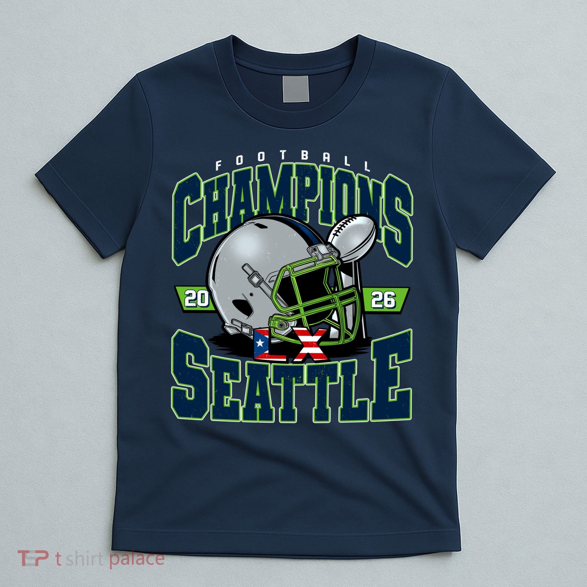 Football Champions 2026 Seattle Football T-Shirt