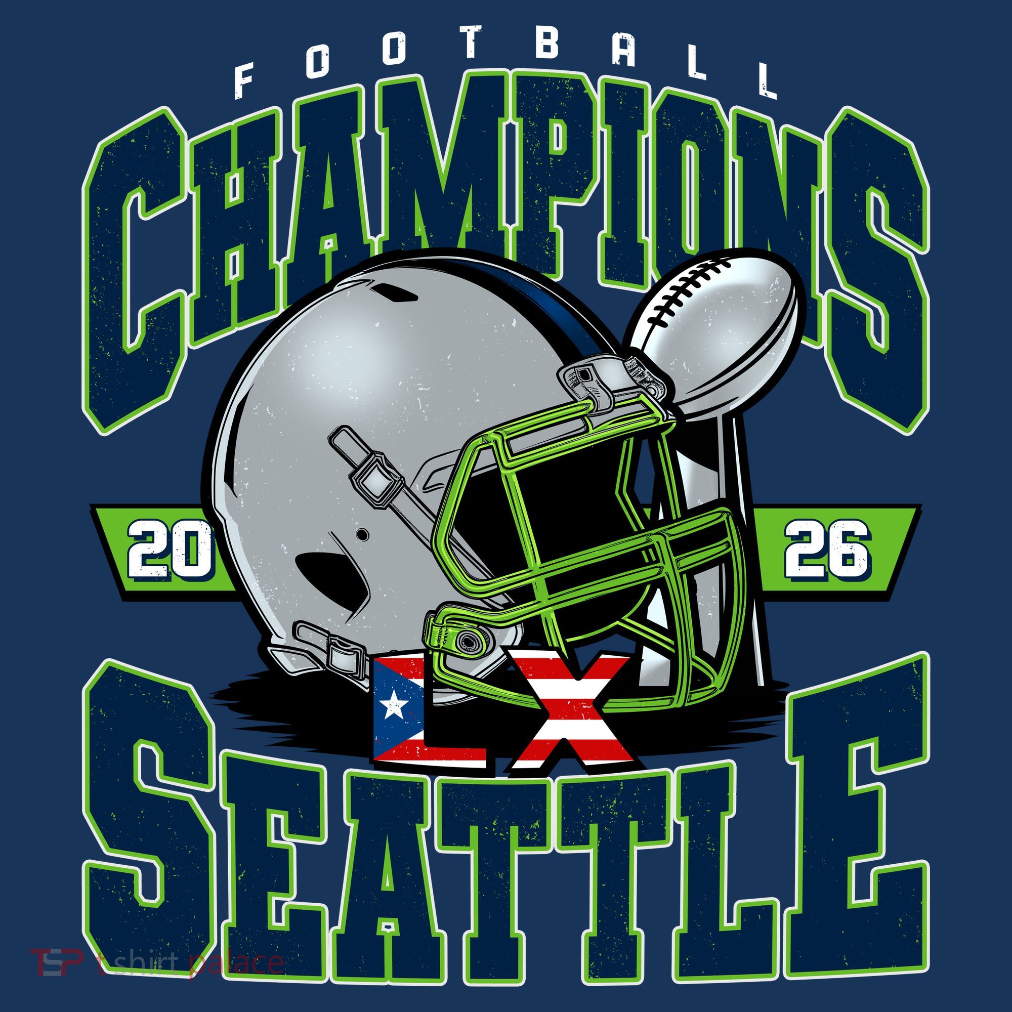 Football Champions 2026 Seattle Football Mousepad