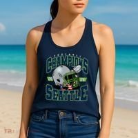 Football Champions 2026 Seattle Football Women's Tank Top thumb 2