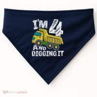 Four Construction 4th Birthday Gifts Fourth Boy 4 Years Old USA-Made Doggie Bandana thumb 0