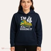 Four Construction 4th Birthday Gifts Fourth Boy 4 Years Old Hoodie thumb 5
