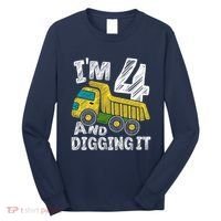 Four Construction 4th Birthday Gifts Fourth Boy 4 Years Old Long Sleeve Shirt thumb 0