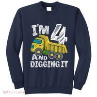 Four Construction 4th Birthday Gifts Fourth Boy 4 Years Old Sweatshirt thumb 0