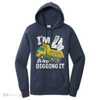 Four Construction 4th Birthday Gifts Fourth Boy 4 Years Old Women's Hoodie thumb 0
