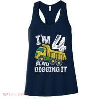 Four Construction 4th Birthday Gifts Fourth Boy 4 Years Old Women's Tank Top thumb 0