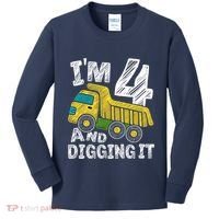 Four Construction 4th Birthday Gifts Fourth Boy 4 Years Old Kids Long Sleeve Shirt thumb 0